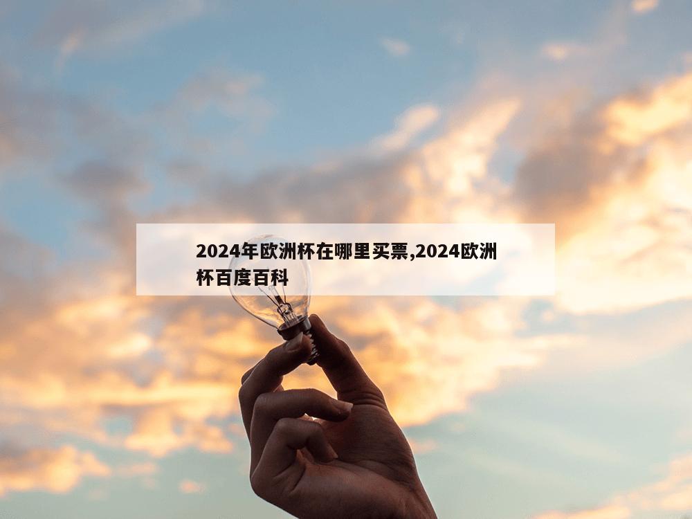 2024年欧洲杯在哪里买票,2024欧洲杯百度百科